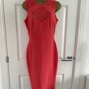 TFNC Womens Pink and Orange Dress